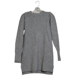 Design History Long Sleeve Gray Pullover Sweater Top Dress Size OS